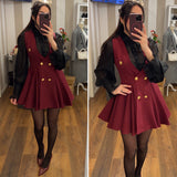 dress stephanie - BORDO