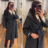 cappotto 100%lana - GRIGIO