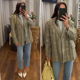 blazer mia - giallo /celeste
