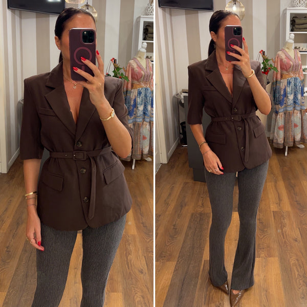 giacca mezza manica - CAFFE