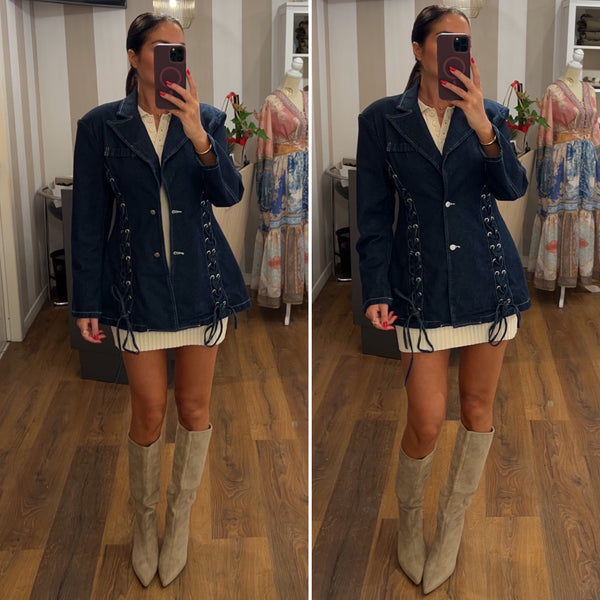 giacca denim destiny - DENIM