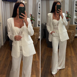 blazer raso - BIANCO