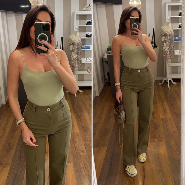 pantalone memoire - VERDE