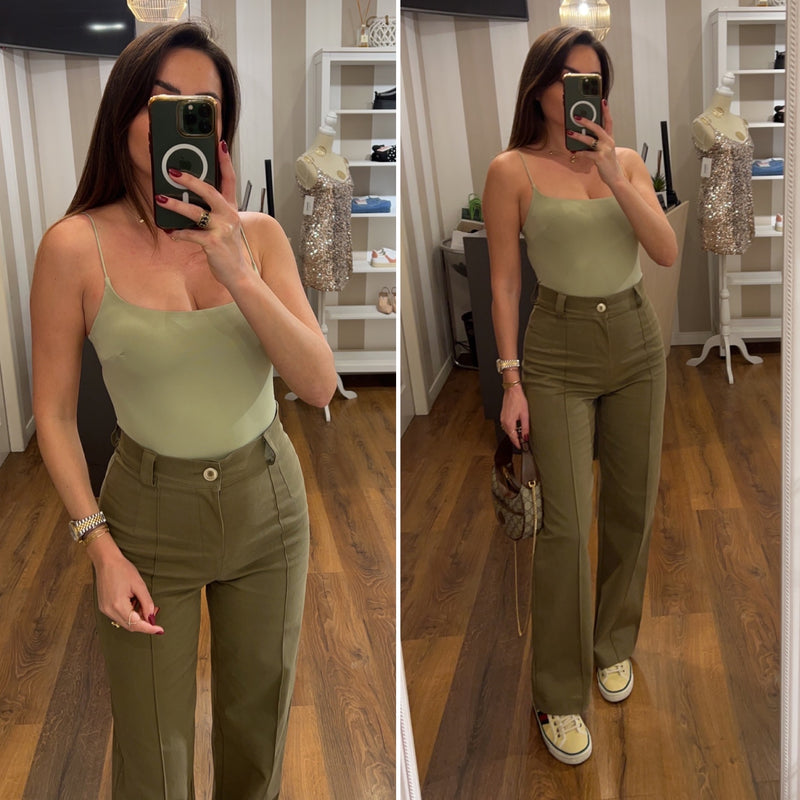 pantalone memoire - VERDE