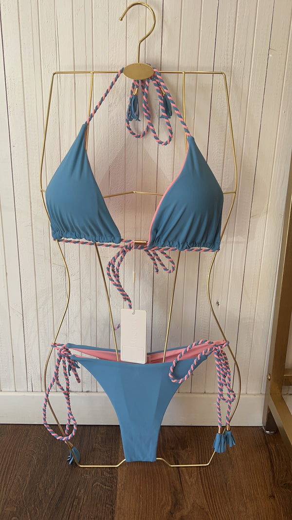 triangolo & brasiliano lacci jumeriah - CELESTE