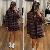 minigonna monami - BORDO