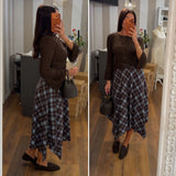 gonna tartan - choco/blue