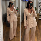 pantalone raso - ROSA