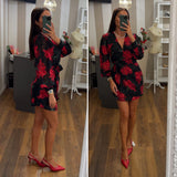 minidress andalucia - ROSSO