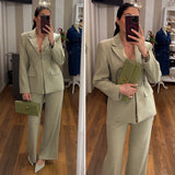 blazer paris gessato - VERDE