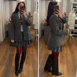 coordinato 3 pezzi college - GRIGIO