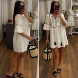 dress creta - BIANCO