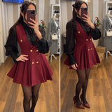 dress stephanie - BORDO