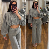 jeans grey - GRIGIO