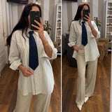 pantalone emma - ECRU