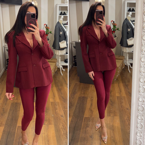 blazer lady - BORDO