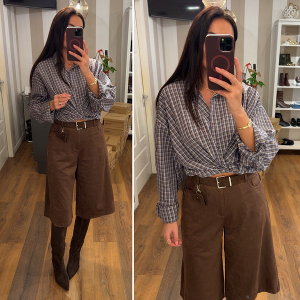 bermuda suede - CHOCO