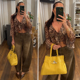 denim baloon - MARRONE