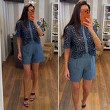 shorts stefany - BLUE