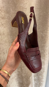 slingback sophie - burgundy
