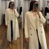 cappotto misto lana - PANNA