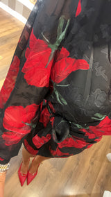 minidress andalucia - ROSSO