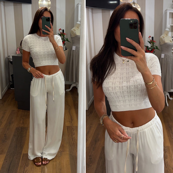 pantalone isabel - BIANCO