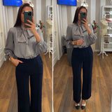 pantalone elli - BLU NOTTE