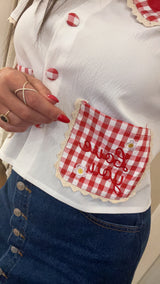 shirt love u - BIANCO
