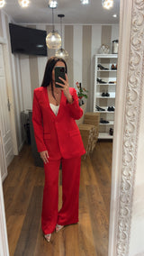 blazer raso - ROSSO