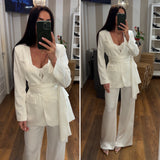 blazer raso - BIANCO