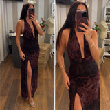 dress dafne - BORDO