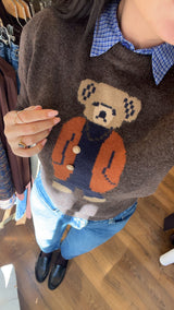 pull orso - MARRONE