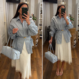camicia lilibet - celeste