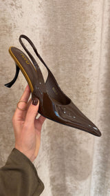 slingback calipso - CHOCO