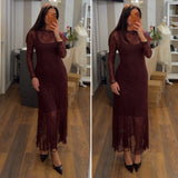 dress madlene - BORDEAU