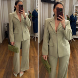 blazer paris gessato - VERDE