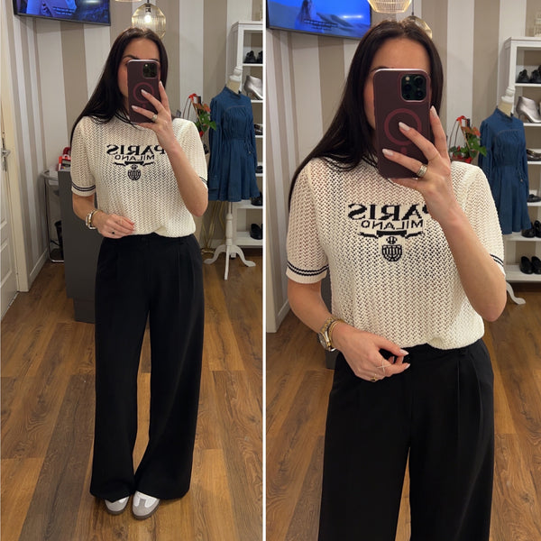 pantalone kaily - NERO