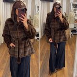 ecofur cappuccio - MARRONE