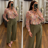 pantalone olivia - VERDE