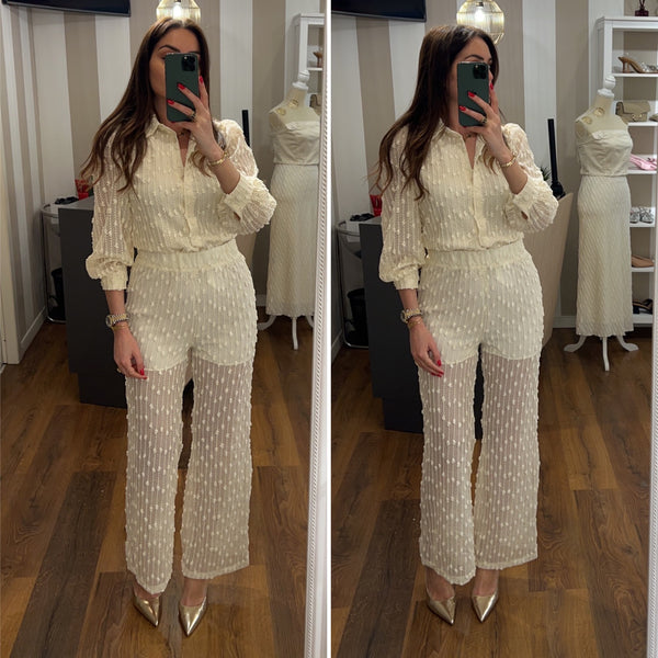 pantalone amalfi - CREMA