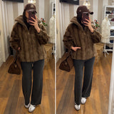 ecofur zip - MARRONE