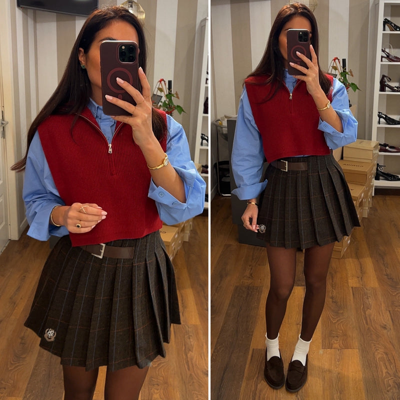 gilet barney - ROSSO