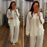 camicia lino - ECRU