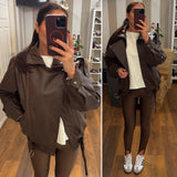 giacca ecopelle yves - CHOCO