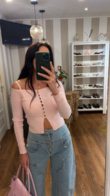 maglia perle - ROSA
