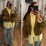 trench corto - MARRONE