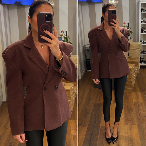 blazer giada - burgundy