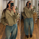 trench corto - VERDE