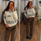 pantalone velluto costine - BROWN